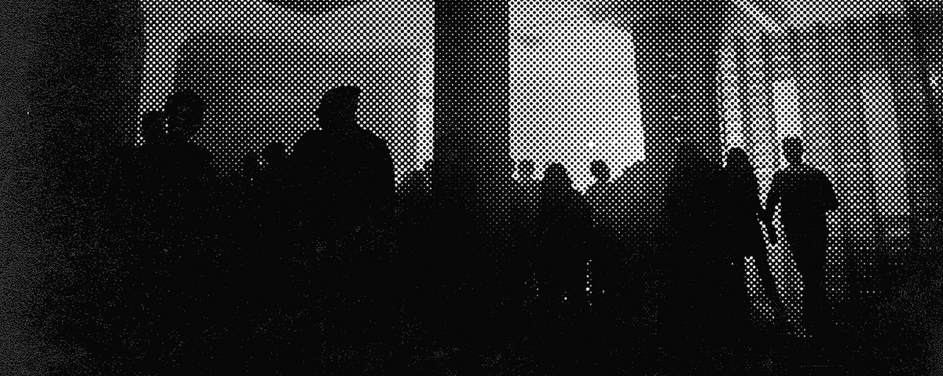 Halftone Image of Crowd