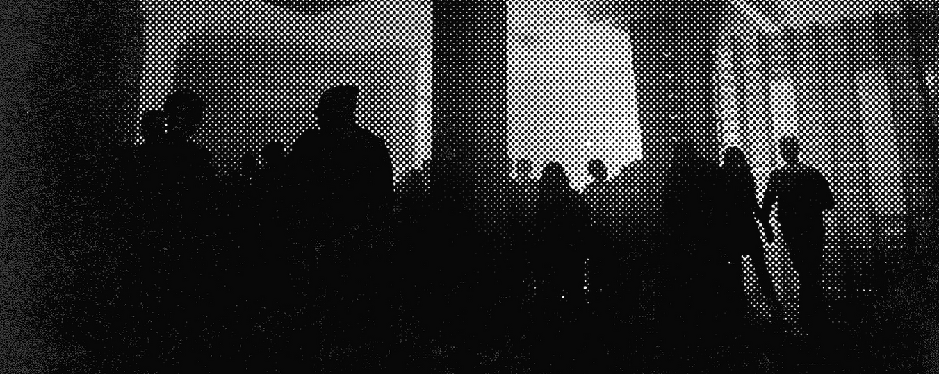 Halftone Image of Crowd