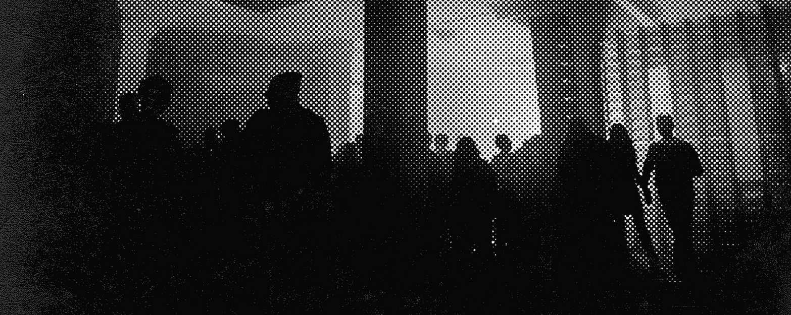Halftone Image of Crowd