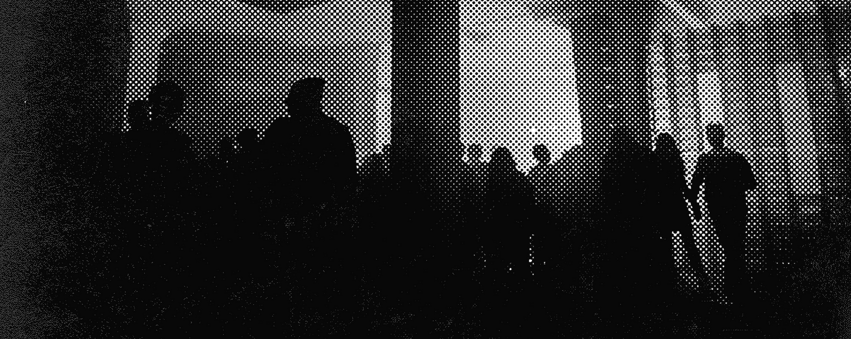 Halftone Image of Crowd