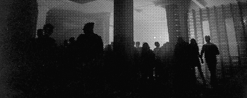 Halftone Image of Crowd