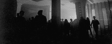 Halftone Image of Crowd