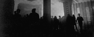 Halftone Image of Crowd