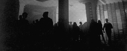 Halftone Image of Crowd