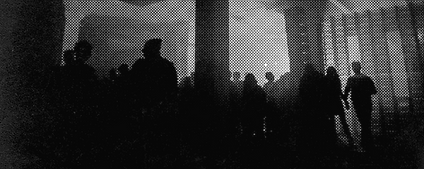 Halftone Image of Crowd