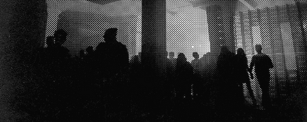 Halftone Image of Crowd
