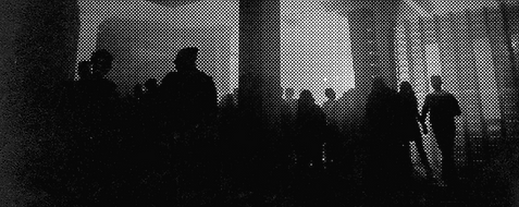 Halftone Image of Crowd