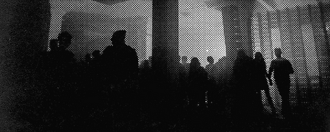 Halftone Image of Crowd