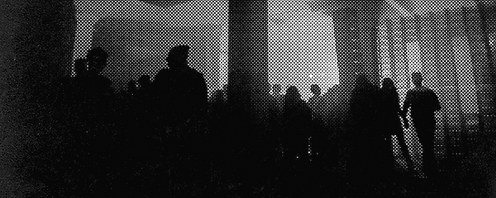 Halftone Image of Crowd