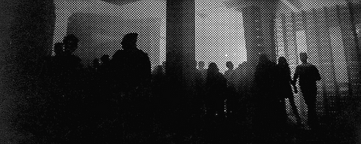Halftone Image of Crowd
