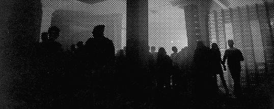 Halftone Image of Crowd