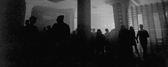 Halftone Image of Crowd