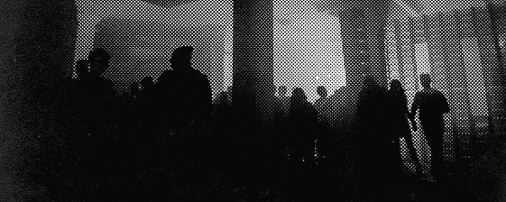 Halftone Image of Crowd