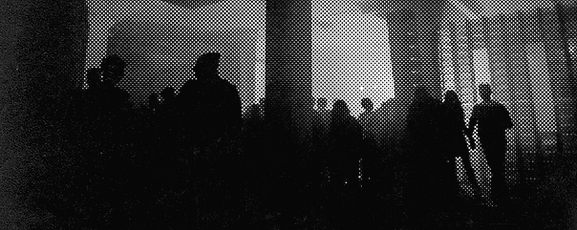 Halftone Image of Crowd