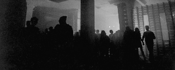 Halftone Image of Crowd
