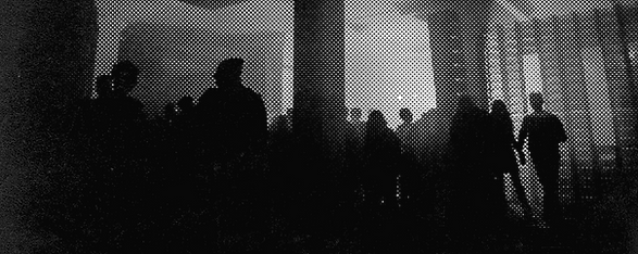 Halftone Image of Crowd