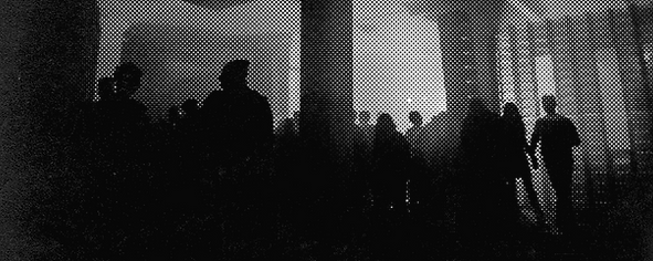 Halftone Image of Crowd