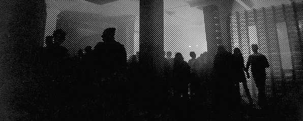 Halftone Image of Crowd