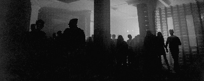 Halftone Image of Crowd