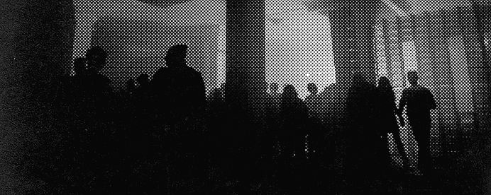 Halftone Image of Crowd