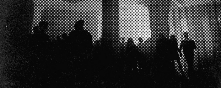 Halftone Image of Crowd
