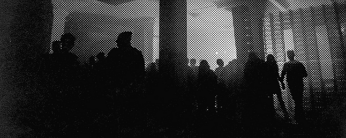Halftone Image of Crowd