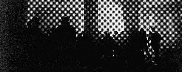 Halftone Image of Crowd