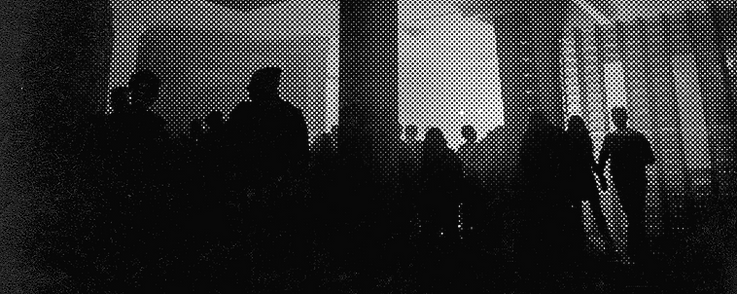 Halftone Image of Crowd