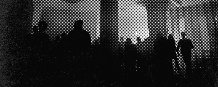 Halftone Image of Crowd