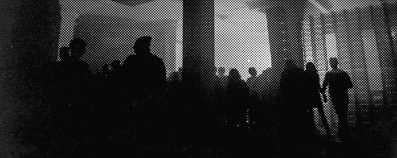 Halftone Image of Crowd