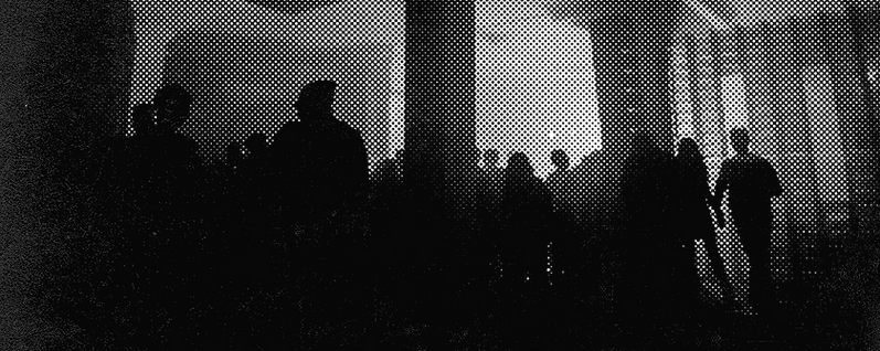 Halftone Image of Crowd