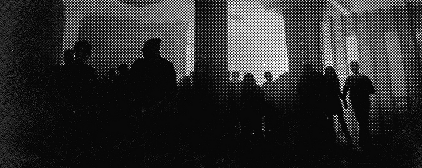 Halftone Image of Crowd