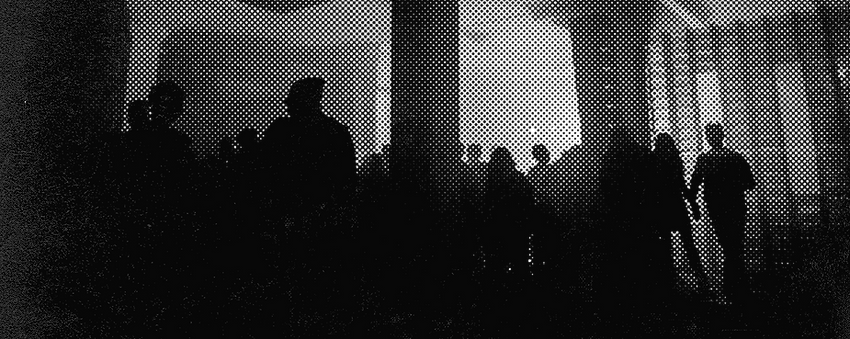 Halftone Image of Crowd