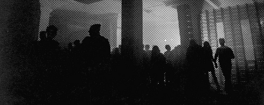 Halftone Image of Crowd