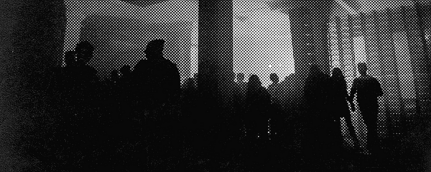 Halftone Image of Crowd