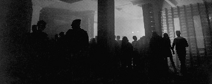 Halftone Image of Crowd