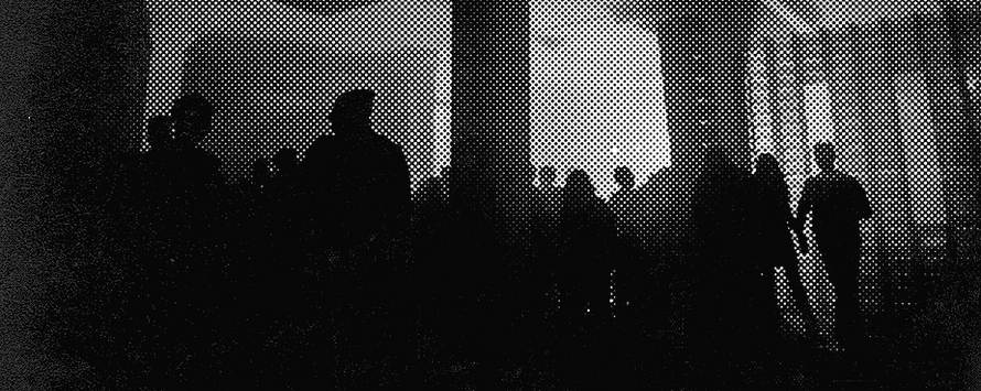 Halftone Image of Crowd