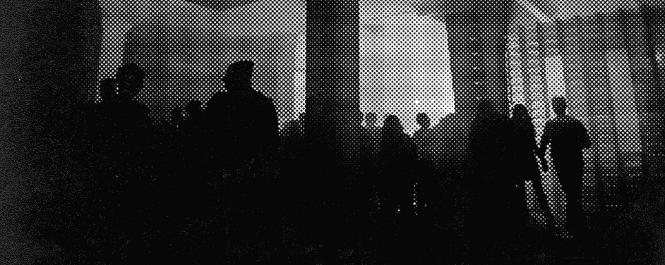 Halftone Image of Crowd
