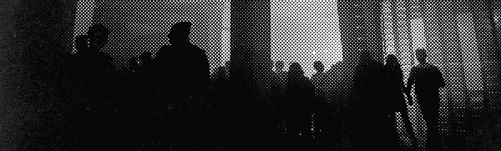 Halftone Image of Crowd