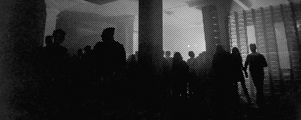 Halftone Image of Crowd