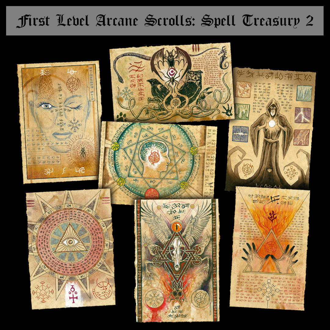 First Level Arcane Scrolls: Spell Treasury II