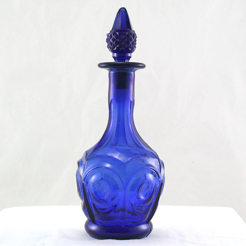 Very Rare Boston & Sandwich Bottle in the Lawrence Pattern