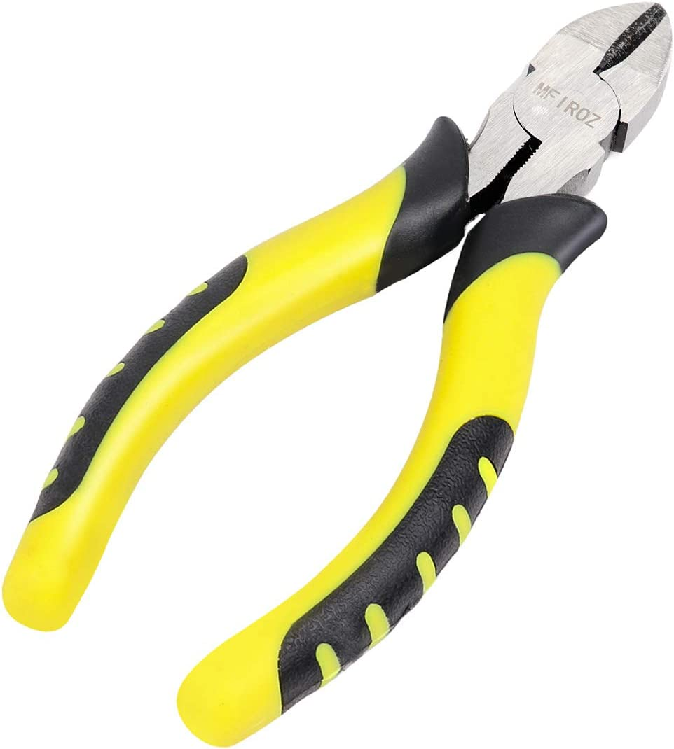 6 Inch Diagonal Cutting Pliers, Rugged Professional Wire Cutters Are Made of Hig