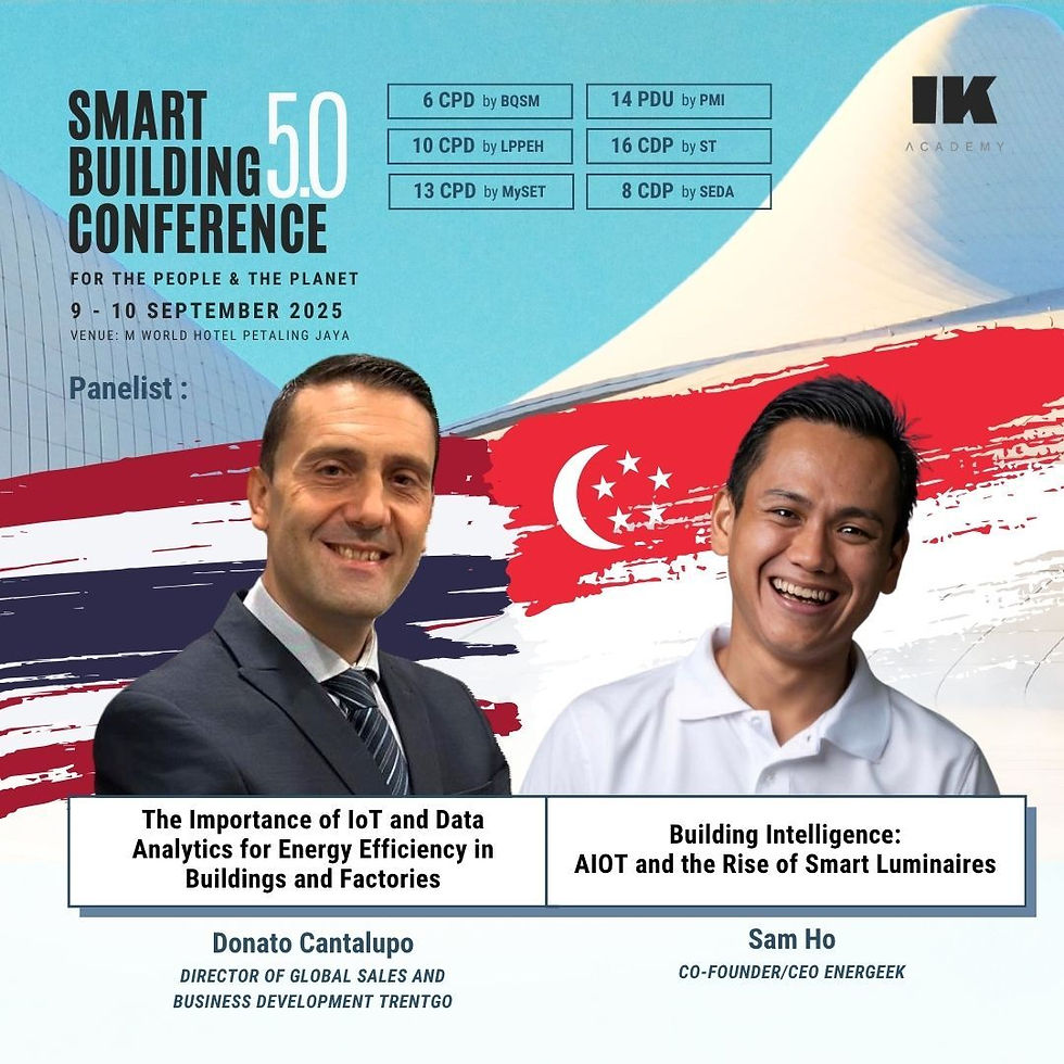 Energeek's CEO Sam Ho to Speak at Smart Building Conference 5.0 in Kuala Lumpur