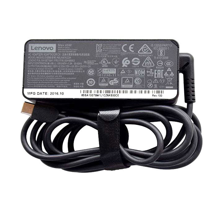 Genuine 65W USB-C Lenovo ThinkPad P52s 20LB AC Adapter + Free Cord Laptop Power Supply Adapter Cord