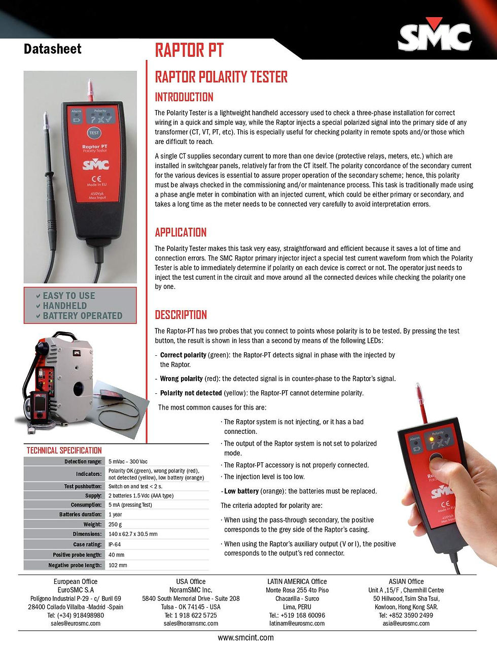Thumbnail: SMC RAPTOR-PT Electrical Substation Maintenance Accessory Specifications