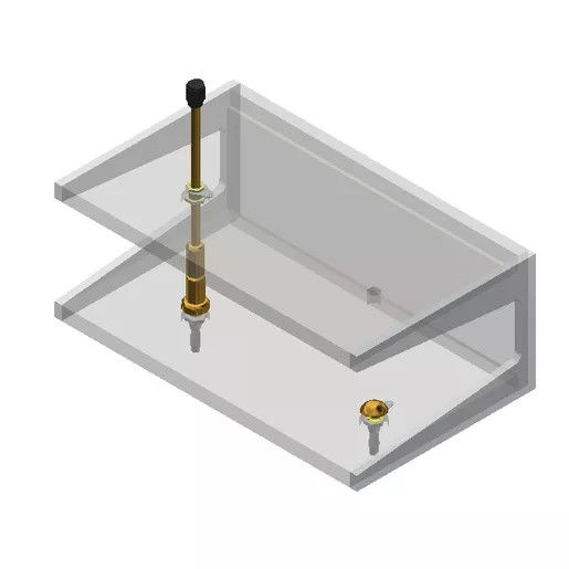 Hipotronics TF-.50-50 Test Cell - ASTM D149 Type 5 Electrodes Front view