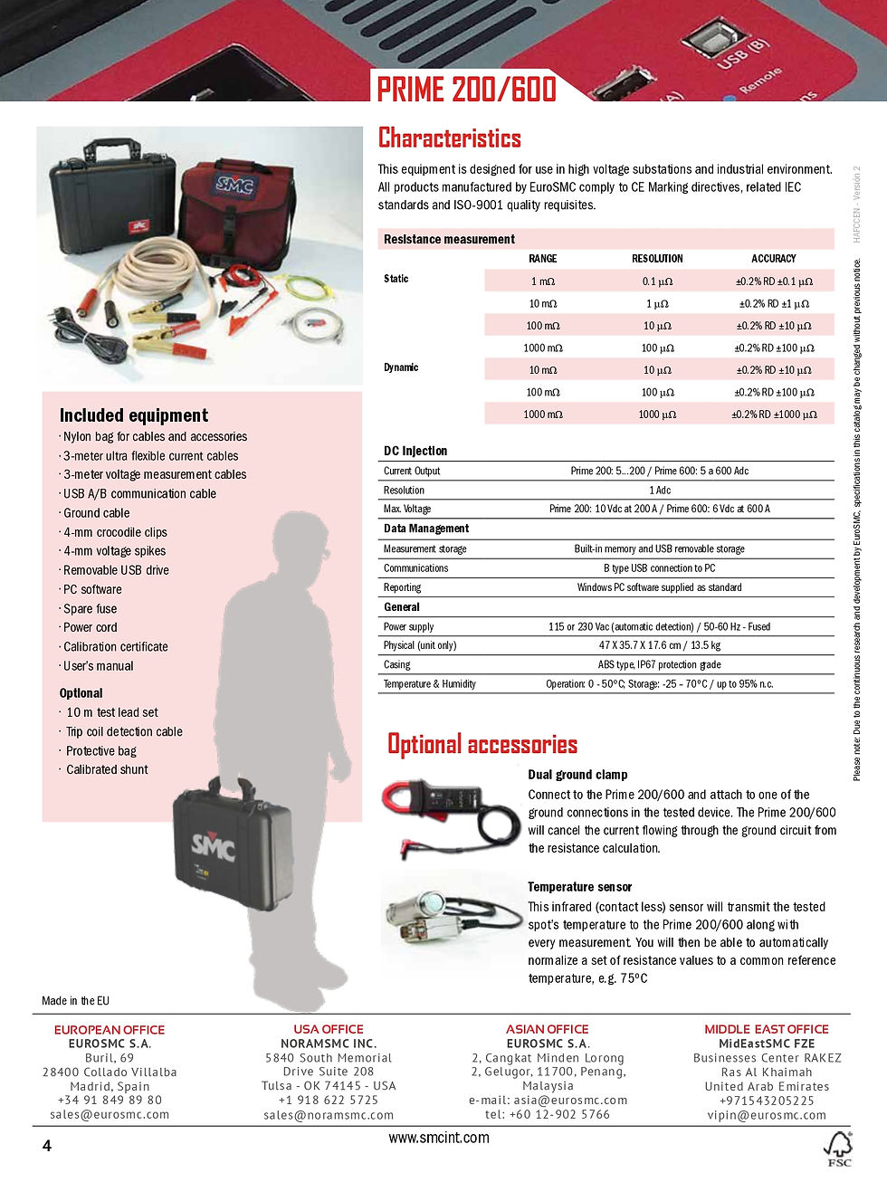 Thumbnail: SMC Dynamic Micro Ohm Meter PRIME 600 Accessories