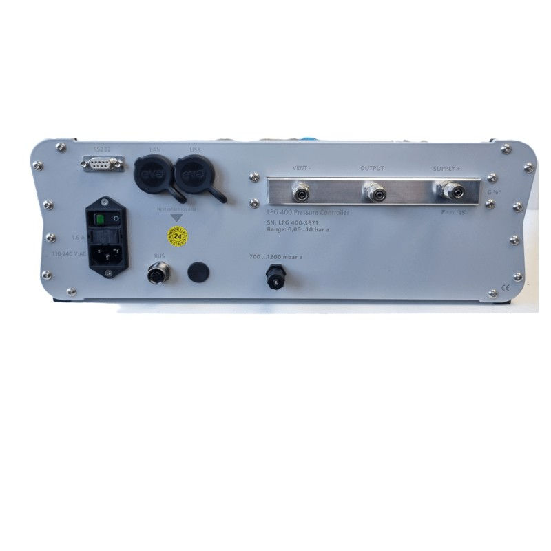 Thumbnail: Leyro Instruments LPG 400 Pneumatic Pressure Controller Rear view
