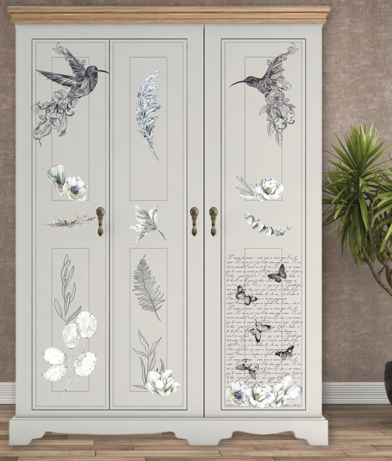 Miniaturbild: Hokus Pokus PLUME ET FLEURS Transfers